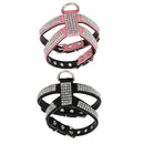 Pack of 2, No Pull Adjustable Dog Pet Bling Diamond Crystal Vest Harness