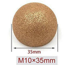 2X(Diameter 35Mm Vacuum Brazed Diamond Polishing Grinding Head M10 Thread D