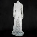 Maternity Photography Props Maxi Maternity Gown V-neck Lace Dresses Pregnan N4C2