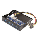 20 Pin Motherboard 4 Port USB3.0 Internal Hub 3.5 Inch Floppy Drive Bay Fro U3V9