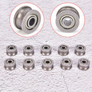10pc U624ZZ U groove ball bearing guide pulley for rail track linear 4*1  3C