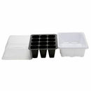 3pcs 12 Holes Plastic Tray Flower Seedling Sprout Box Propagation Nursery Pot
