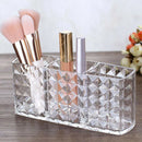 3 Divider Acrylic Cosmetics Brushes Storage Brushes Lipstick Makeup Holder