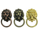 Lion Head Design Cabinet Drawer Dresser Cupboard Drop Ring Handle _Copper
