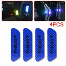 4X Blue Safety Open Reflective Tape Sign Warning Mark Car Door Decals Stickers