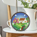Full Drill Landscape 5D Diamond Painting Embroidery Cross Stitch Kit LED Light