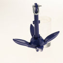 Solid Grapnel Folding Anchor for Kayak Fishing with Anti-rust Blue Coating