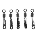 5pcs Alloy Fishing Swivels Snap Connectors 0.94'' Powerful Rolling Swivels Carp