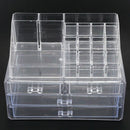 Clear Makeup Case 4 Drawer 16 grid Cosmetic Organizer Jewelry Storage Acryl