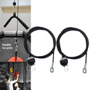 2x Fitness DIY Pulley Cable Rope Machine Attachment Hand Home Gym LAT Cables