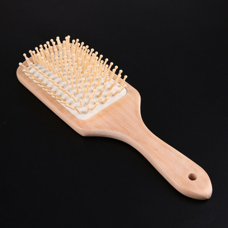 Hair Comb Antistatic Head Massager Topical Massage Wooden Comb Hair Brush