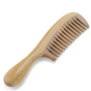 Handmade Natural Green Sandalwood Hair Combs - Anti-Static Sandalwood Scent