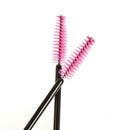 50pcs Disposable Eyelash Brush Cosmetic Makeup Tool Fuchsia