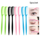 5pcs/set Extension Plastic Brush Eyelash Eyebrow Comb Lift Curl Eye Makeup CBSE
