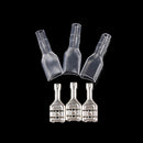 100pcs 6.3mm Crimp Terminal Female Spade Connector 22-16AWG Insulating Sleeve E+