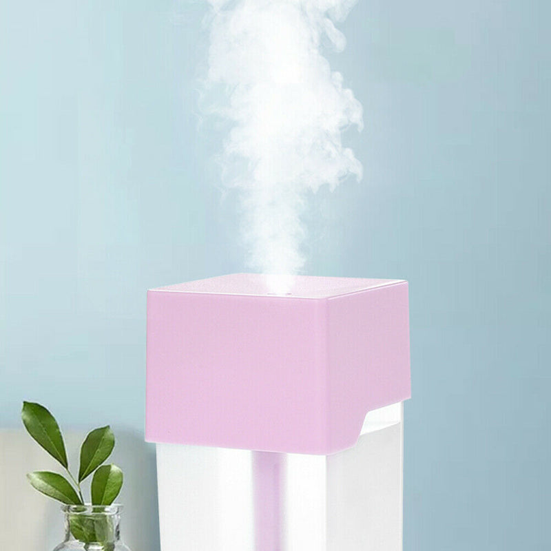 220ml Air Humidifier Essential Oil Diffuser USB Cool Mist Maker (Pink) A