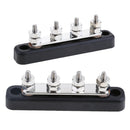 2x 4-Way Power Distribution Bus Bar 4x6mm Studs 100A