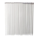 26pcs Stainless Steel Single Pointed Knitting Needle Sweater Staight Needles