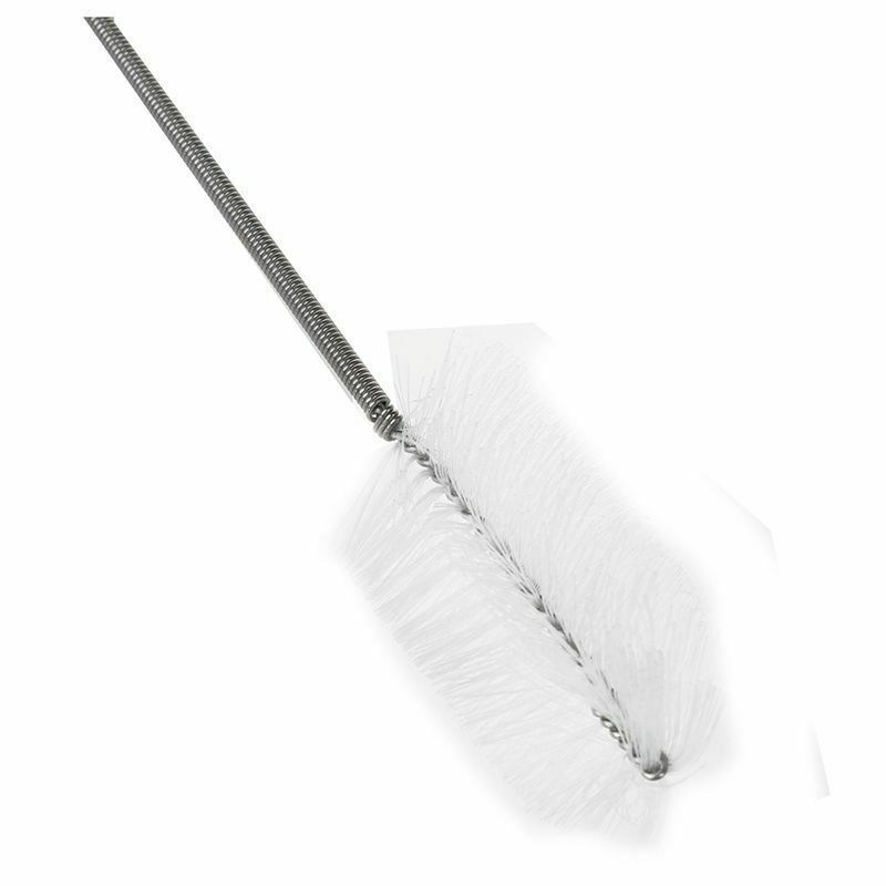 Aquarium Flexible Feather Tube Cleaning Brush 155cm Long White transparent