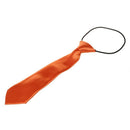 Child Solid Color Elastic Necktie orange