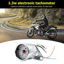 Retro Motorcycle Tachometer 0-13000 Tach RPM Gauge Rev Counter Universal DC 12V