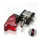 12V 20A Red Cover LED Light Rocker Toggle Switch SPST ON/OFF Car Marine Boat FT