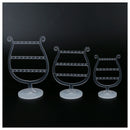 Crystal Acrylic Earrings Ear Studs Jewelry Holder Display Stand Set 5.1+4.3