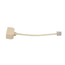 5X(RJ11 6P4C 2 Way Outlet Telephone Jack Line Splitter Adapter Beige G2Y3)
