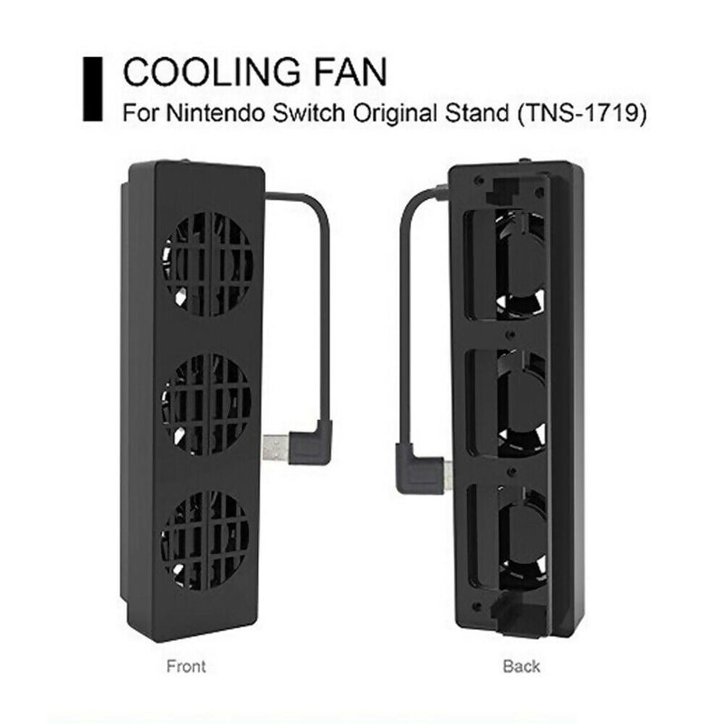 3Fan 5V 500mA Game Cooling Fans USB Temperature Cooler For Nintendo Switch Stand