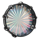 Double Row Jingles Musical Tambourine Percussion Drum Black Party Instrument