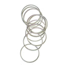 100 Pieces Solid Iron Split Key Ring Fob Holder Hardware Loop Findings Connector