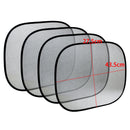 4X Car Side Windscreen Sun Shade Windshield Sun Visor UV Cover Sunproof Foldable