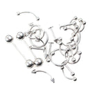 Body Piercing Kit Tool Sterile Nose Earrings Stud Belly Button Ring Jewelry SN9F