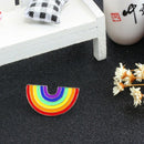 Fashion Rainbow Colorful Enamel Pins Metal Brooches For Women Cartoon Creat