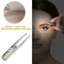 Stainless Steel Eyebrow Light Tweezer Hair Removal Makeup Eyelash Tweezers B8J4