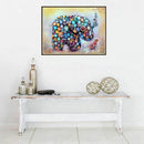 5D Full Diamond DIY Diamond Painting"Colorful elephant"Diamond Embroidery C