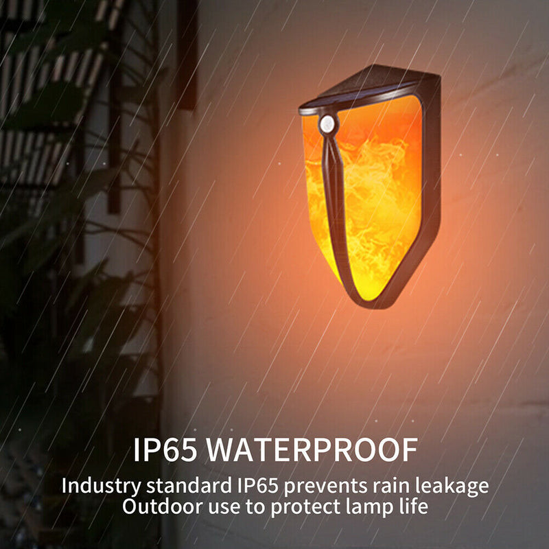 LED Solar Wall Light Waterproof Human Body Induction for Outdoor Decoration