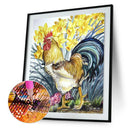 Rooster 5D DIY Full Round Drill Diamond Painting Animal Cross Stitch (1005) A