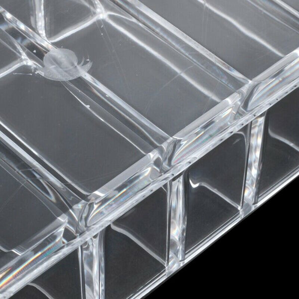 New 8 Slot Acrylic Compact Holder Powder Eye Blush Makeup Case Storage Orga O6P9