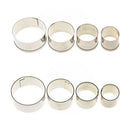 4 pcs Stainless Steel Round Circle Cookie Fondant Cake Mould Cutter Tool Hot TO
