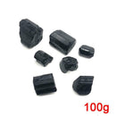 Natural Black Crystal Tourmaline Rough Stone Rock Mineral Specimen DIY Decor