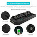 For PS4 Pro Dual Controller Charger Station Vertical Stand Cooling Fan Holder