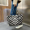 Women Shoulder Bag Large Capacity Animal Print PU Shopping Handbags (Zebra)