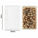 800 Pieces Map Tacks 1/8-Inch Retro Plastic + metal Beads Head Marking Push J8A6