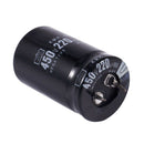 450V 220uF 40x25mm Cylindrical Aluminum Electrolytic Capacitor Black O8T1