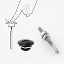 4X Push Button Quick Release Car Hood Bonnet Latch Pin Lock Bumper Clip Bla S2M1