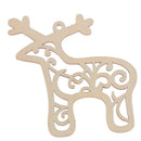 6Pcs Wood deer snowman Christmas Pendants Ornaments Xmas Tree decoratio3C