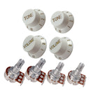 x Guitar Potentiometer Audio Pots A500K B500K OHM Replacement for Electric