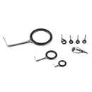 8pcs Fishing Rod Guide Rings Rod Repair Set Ring Repair Eyes Mixed Size