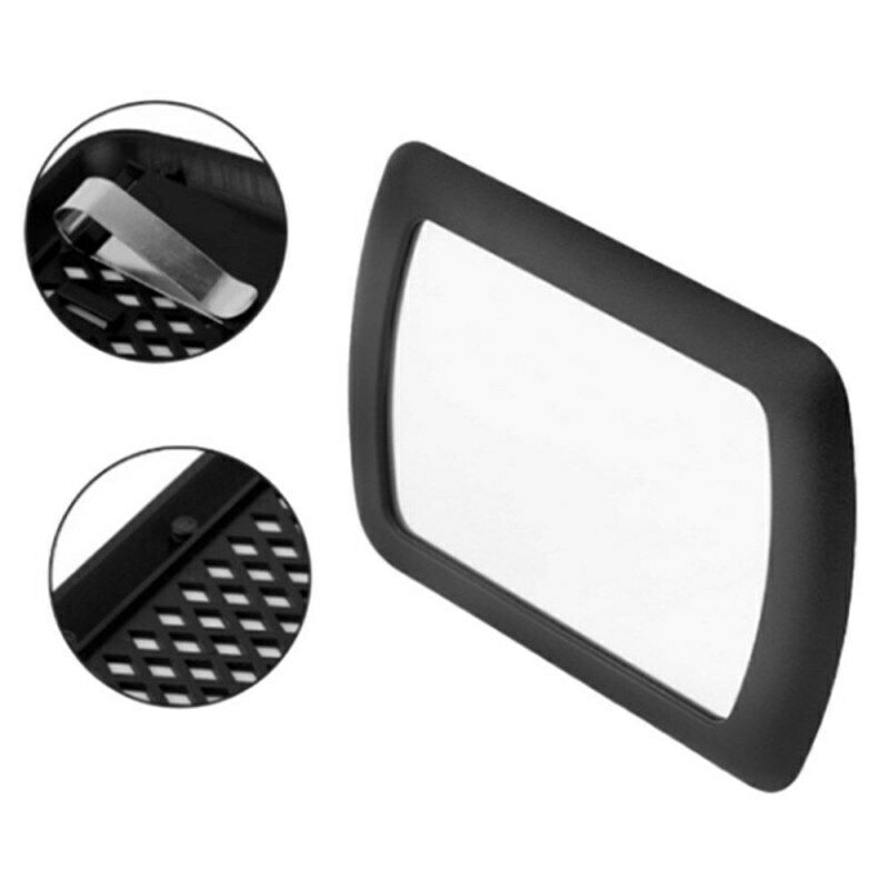 2X Black Clip on Car Sun Visor Vanity Mirror Sun-shading Cosmetic Mirror Autom